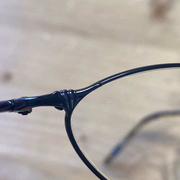 BADA Los Angeles Black Oval Eyeglass Frame Vtg Glasses 48-21 140 BL 1652 - Picture 9 of 11